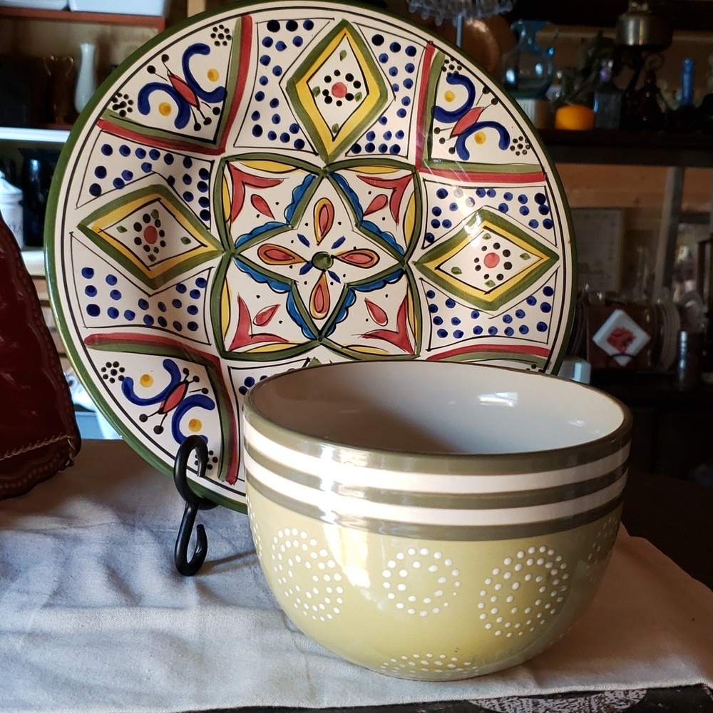 11in plate Tabletops Gallery and bowl 6x4